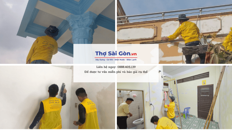 Dịch Vụ Sửa Nhà Sơn Tường Trọn Gói Tại TPHCM 2 Nhận sửa nhà sơn tường - thi công tiểu cảnh trọn gói