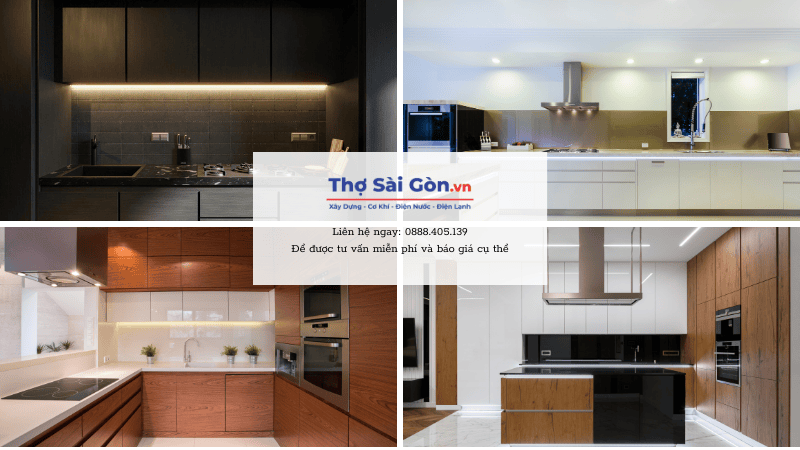 Dịch vụ thi công lắp đèn led tủ bếp THỢ SÀI GÒN 3 Thợ Sài Gòn chuyên lắp đèn LED tủ bếp các loại