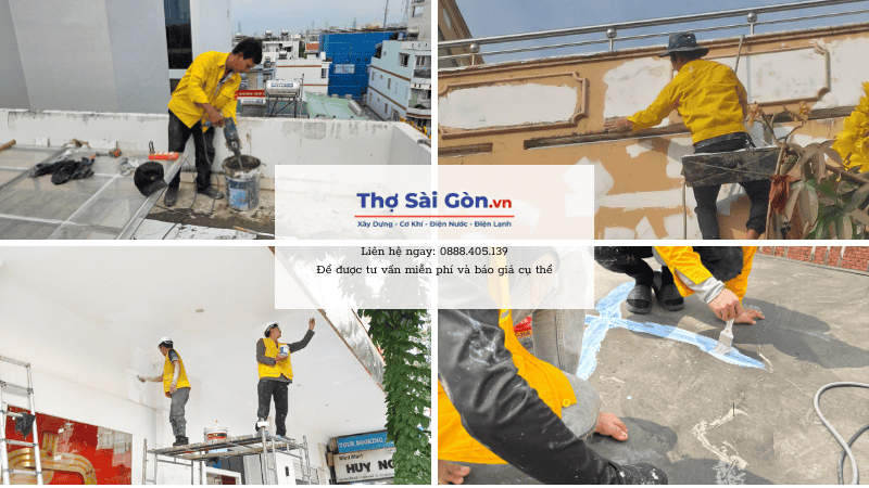 Các dịch vụ chống thấm của Thợ Sài Gòn tại Quận 5