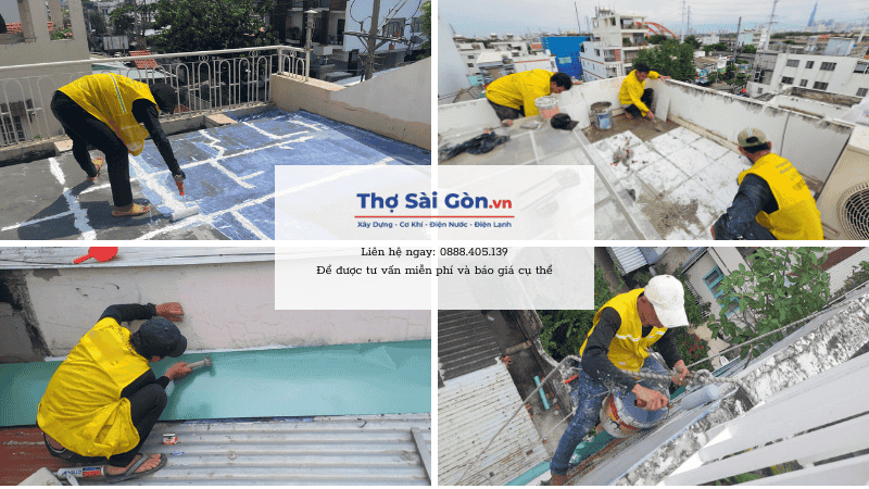 Quy trình làm việc của thợ chống thấm quận Thủ Đức