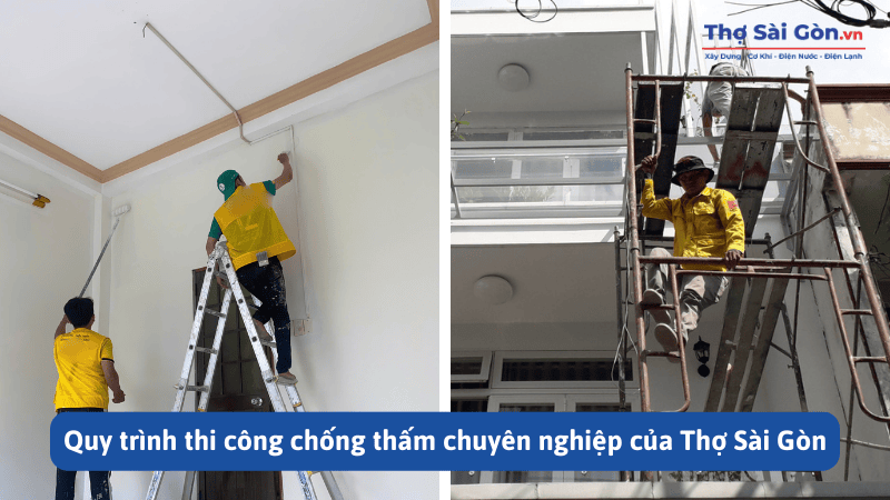 Quy trình thi công chống thấm chuyên nghiệp của Thợ Sài Gòn