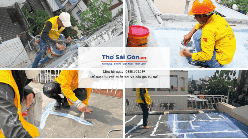 Quy trình thi công chống thấm của Thợ Sài Gòn