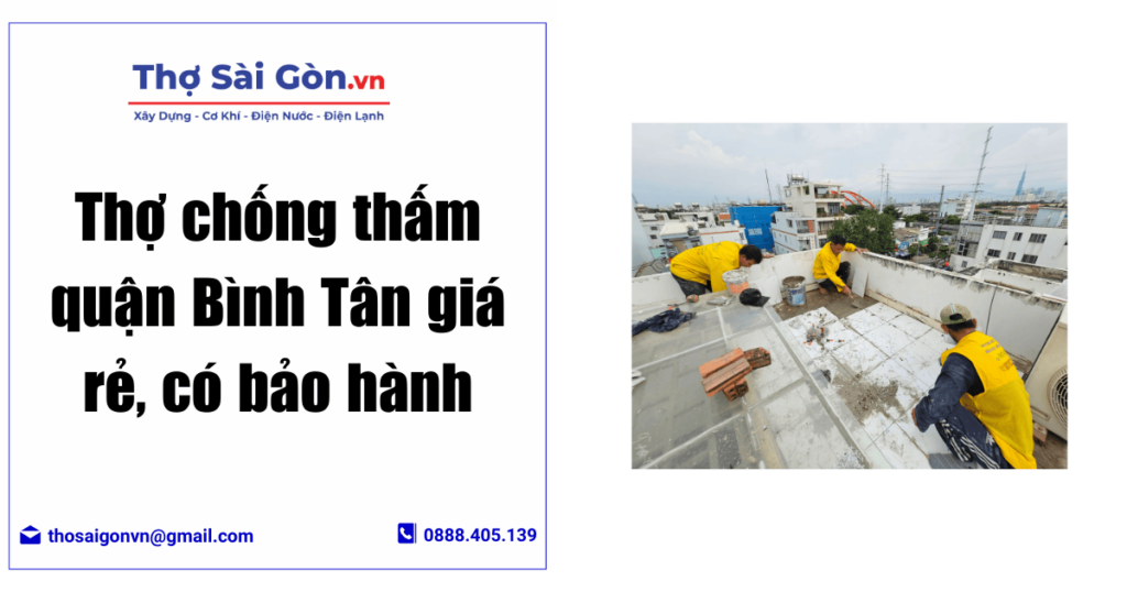 Thợ chống thấm quận Bình Tân
