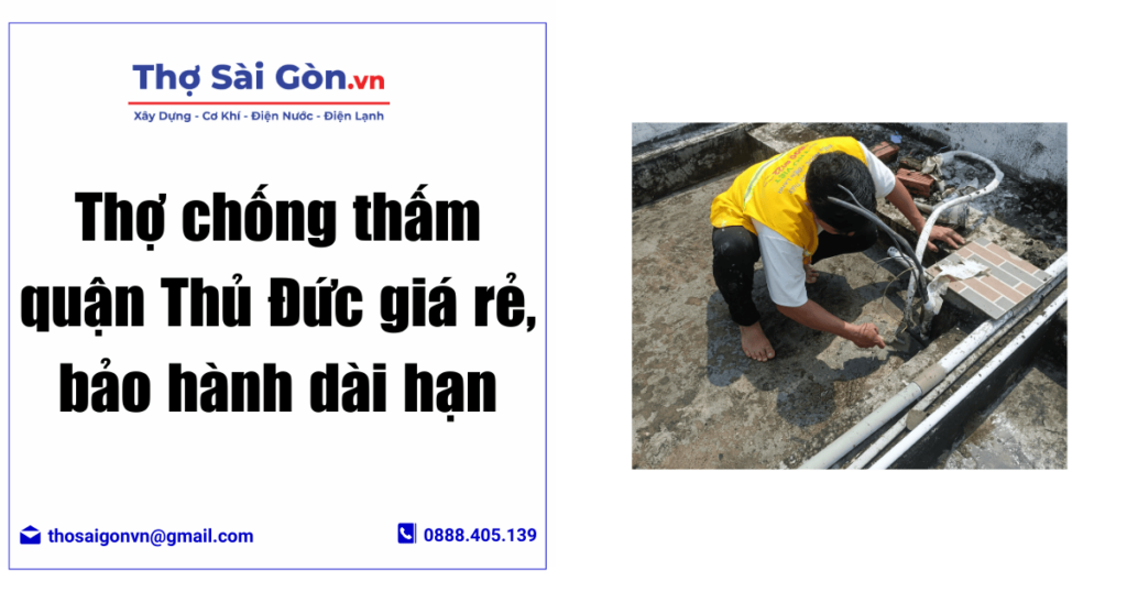 Thợ chống thấm quận Thủ Đức