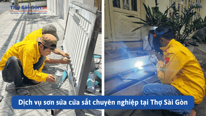Dịch vụ sơn sửa cửa sắt tại TP.HCM và các tỉnh lân cận 1