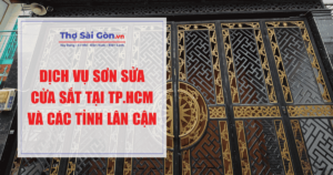Dịch vụ sơn sửa cửa sắt tại TP.HCM