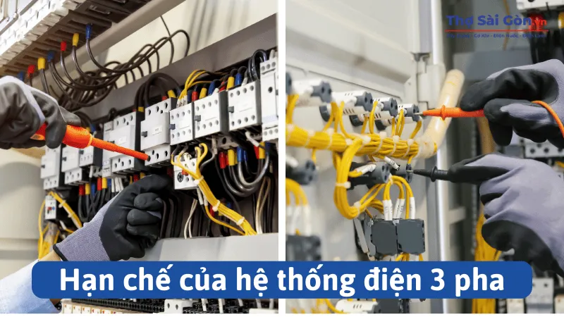 Hạn chế của hệ thống điện 3 pha