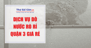 Dịch vụ dò nước rò rỉ Quận 3 giá rẻ