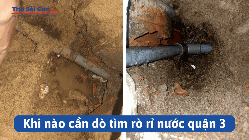 Khi nào cần dò tìm rò rỉ nước quận 3