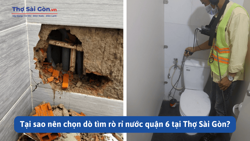 dò tìm rò rỉ nước quận 6