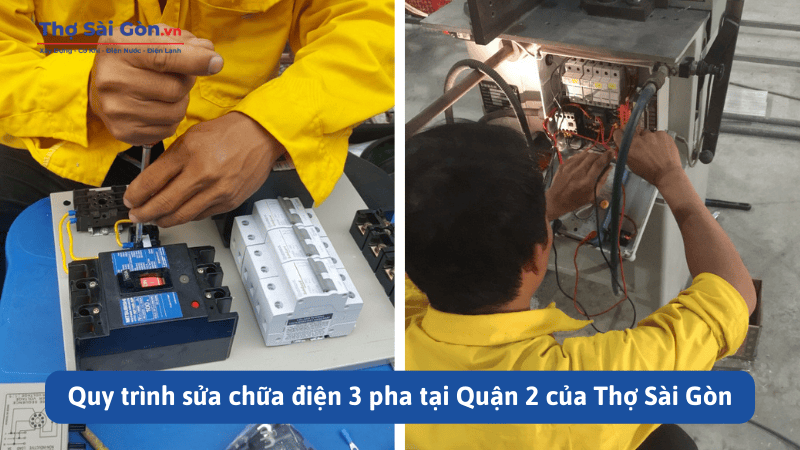 Quy trình sửa chữa điện 3 pha tại Quận 2