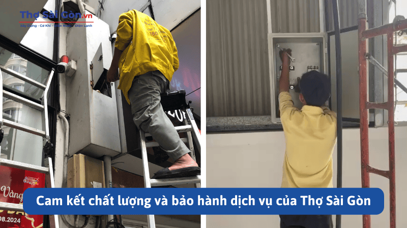 Thợ sửa điện 3 pha tại quận 7 giá rẻ, hỗ trợ nhanh chóng 4 Cam kết chất lượng và bảo hành dịch vụ của Thợ Sài Gòn
