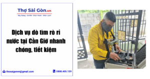 dò tìm rò rỉ nước tại Cần Giờ