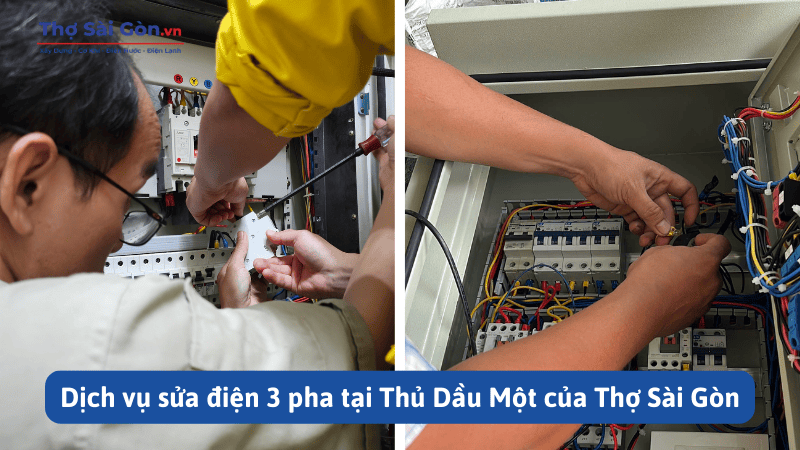 Dịch vụ sửa điện 3 pha tại Thủ Dầu Một