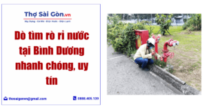 Dò tìm rò rỉ nước tại Bình Dương