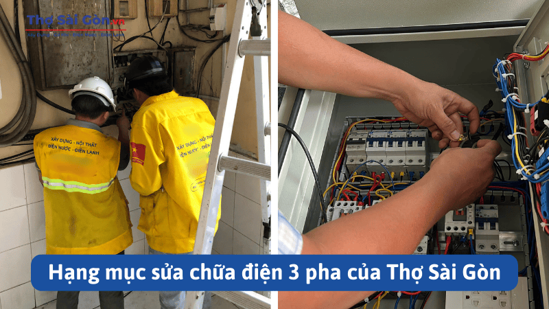 Hạng mục sửa chữa điện 3 pha