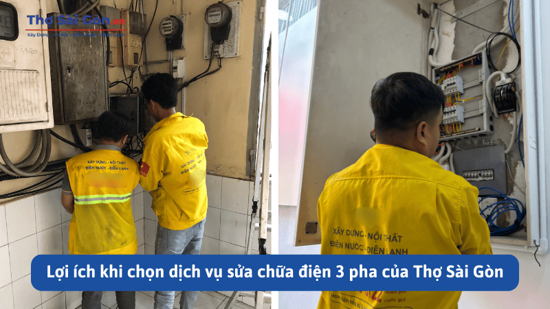 Lợi ích khi chọn dịch vụ sửa chữa điện 3 pha