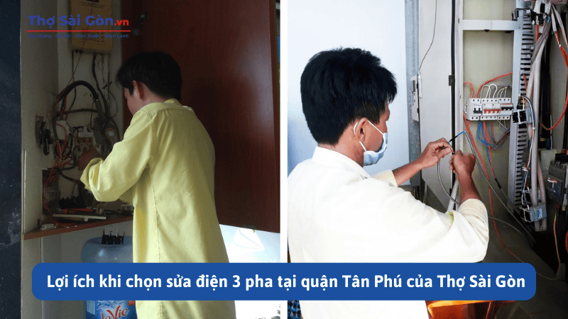 Lợi ích khi chọn sửa điện 3 pha tại quận Tân Phú