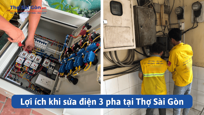 Lợi ích khi sửa điện 3 pha