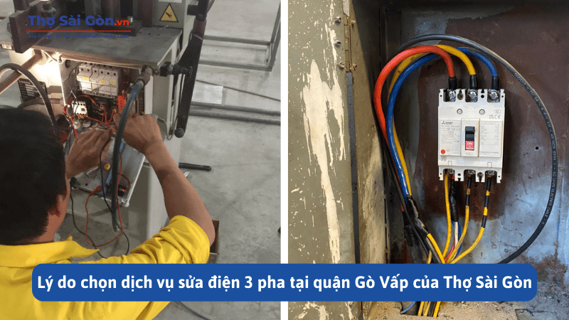 Lý do chọn dịch vụ sửa điện 3 pha tại quận Gò Vấp