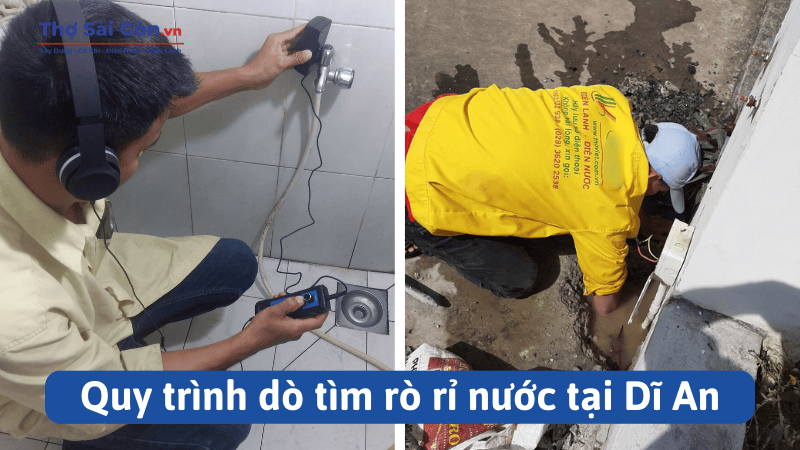 Quy trình dò tìm rò rỉ nước tại Dĩ An