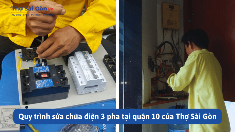 Quy trình sửa chữa điện 3 pha tại quận 10
