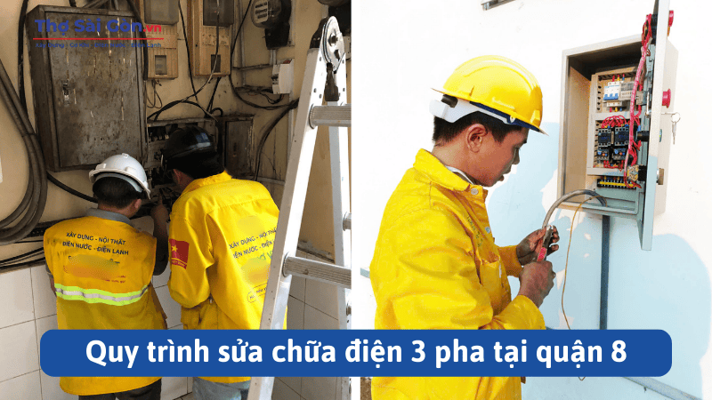 Dịch vụ sửa điện 3 pha tại quận 8 nhanh chóng, chi phí hợp lý 3 Quy trình sửa chữa điện 3 pha tại quận 8
