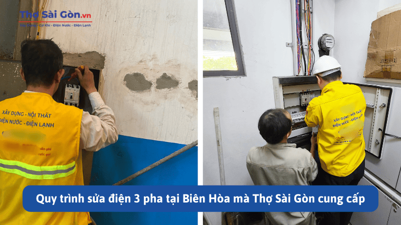 Quy trình sửa điện 3 pha tại Biên Hòa