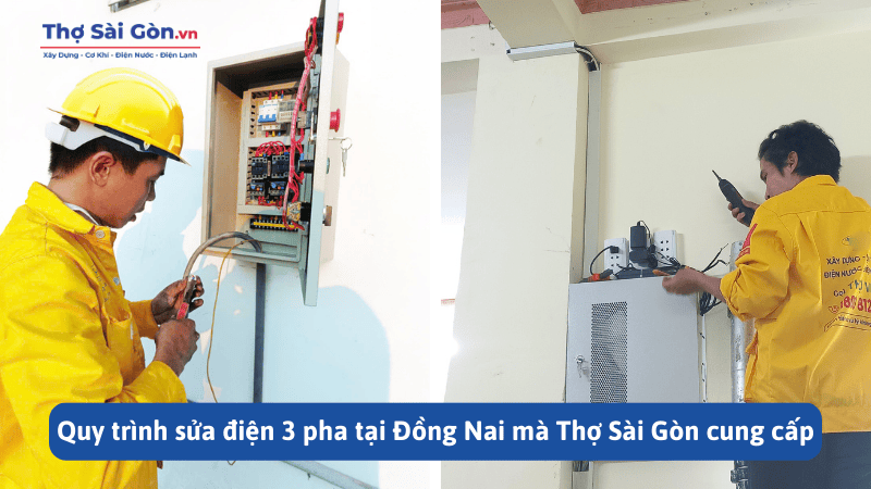 Quy trình sửa điện 3 pha tại Đồng Nai
