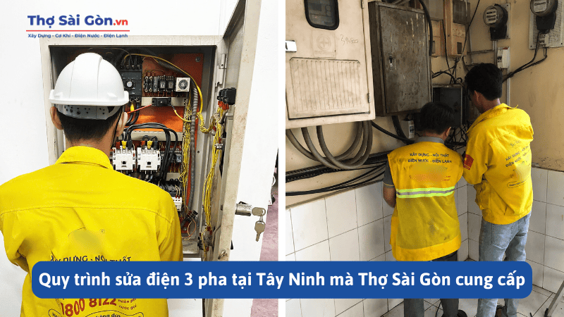 Quy trình sửa điện 3 pha tại Tây Ninh