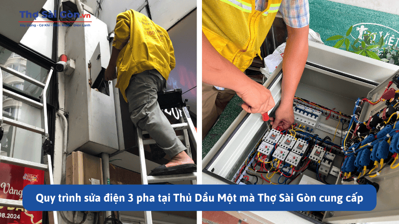Quy trình sửa điện 3 pha tại Thủ Dầu Một