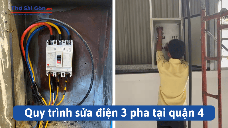 Quy trình sửa điện 3 pha tại quận 4