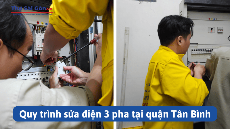 Quy trình sửa điện 3 pha tại quận Tân Bình