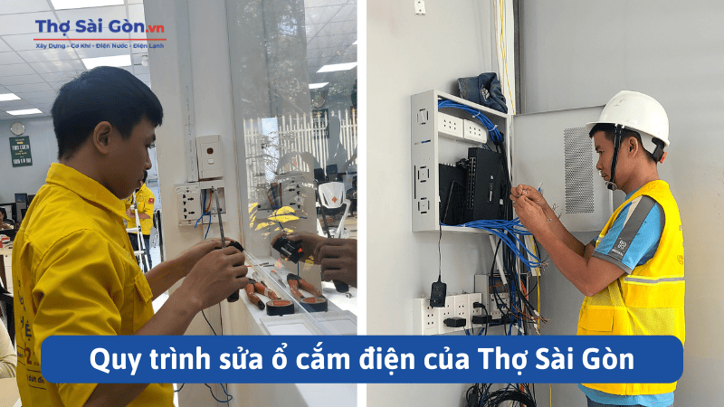 Quy trình sửa ổ cắm điện