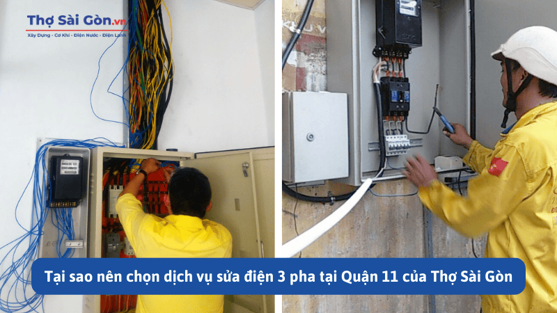 Tại sao nên chọn dịch vụ sửa điện 3 pha tại Quận 11