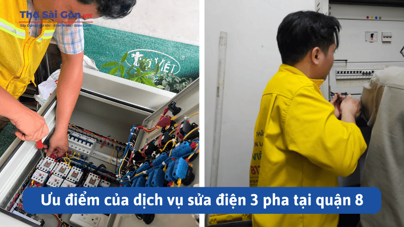 Dịch vụ sửa điện 3 pha tại quận 8 nhanh chóng, chi phí hợp lý 2 Ưu điểm của dịch vụ sửa điện 3 pha tại quận 8