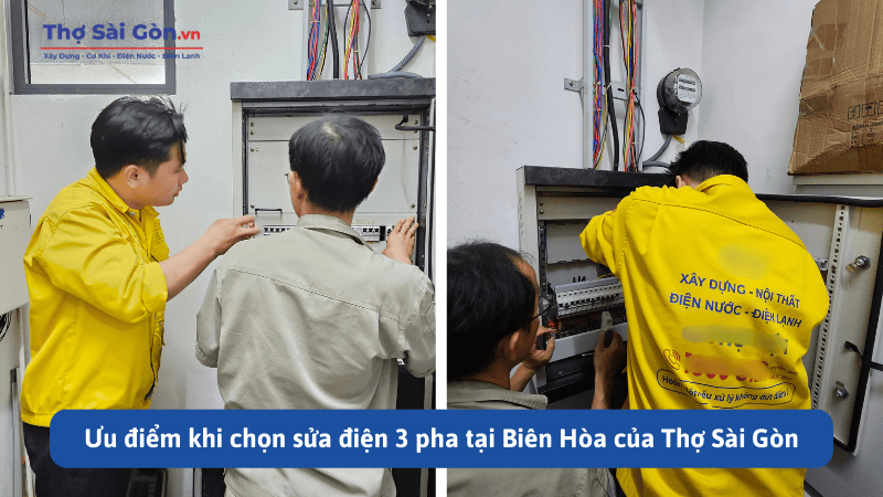 Ưu điểm khi chọn sửa điện 3 pha tại Biên Hòa của Thợ Sài Gòn