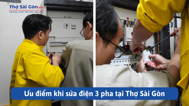 Ưu điểm khi sửa điện 3 pha tại Thợ Sài Gòn