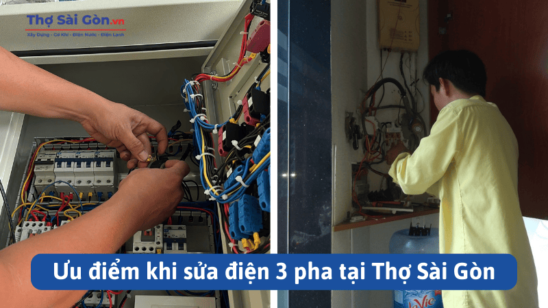 Ưu điểm khi sửa điện 3 pha tại Thợ Sài Gòn