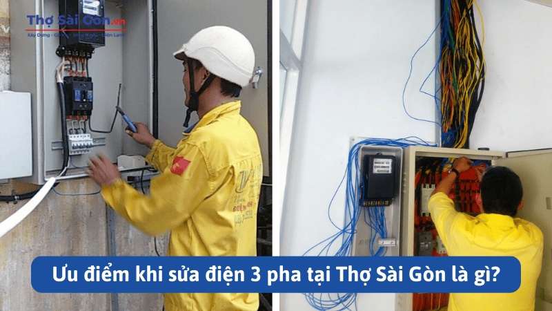 Ưu điểm khi sửa điện 3 pha tại Thợ Sài Gòn là gì?