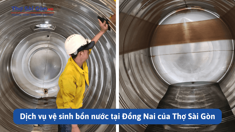 Dịch vụ vệ sinh bồn nước tại Đồng Nai của Thợ Sài Gòn