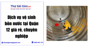 vệ sinh bồn nước tại Quận 12