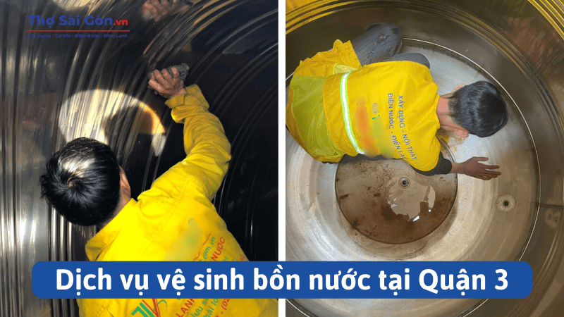Dịch vụ vệ sinh bồn nước tại Quận 3