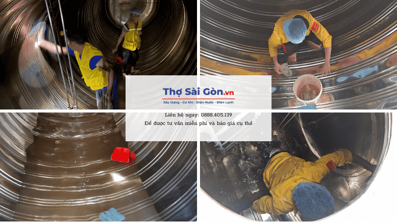 Dịch vụ vệ sinh bồn nước tại Quận Tân Phú 