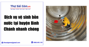 vệ sinh bồn nước tại huyện Bình Chánh