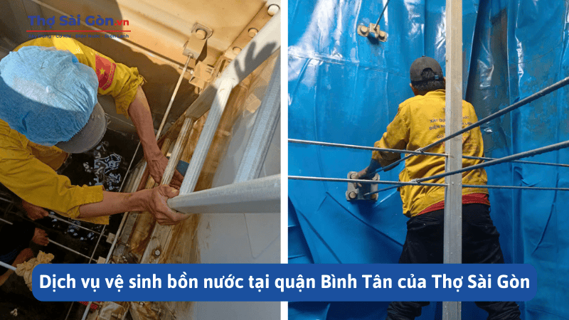 Dịch vụ vệ sinh bồn nước tại quận Bình Tân