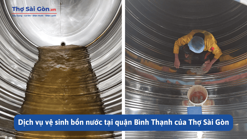 Dịch vụ vệ sinh bồn nước tại quận Bình Thạnh