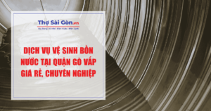 vệ sinh bồn nước tại quận Gò Vấp