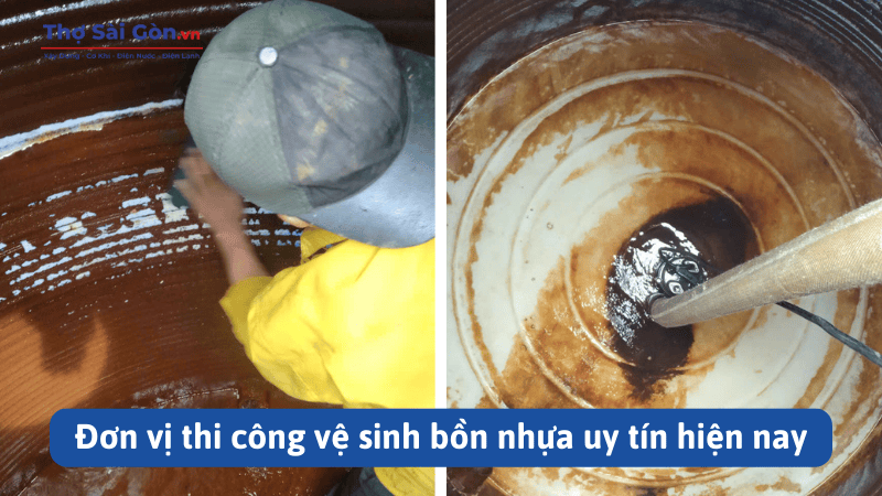Đơn vị thi công vệ sinh bồn nhựa uy tín hiện nay