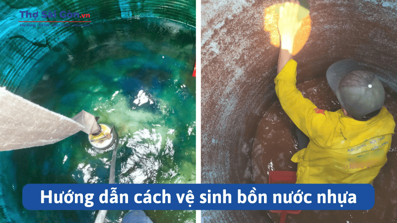 Hướng dẫn cách vệ sinh bồn nước nhựa